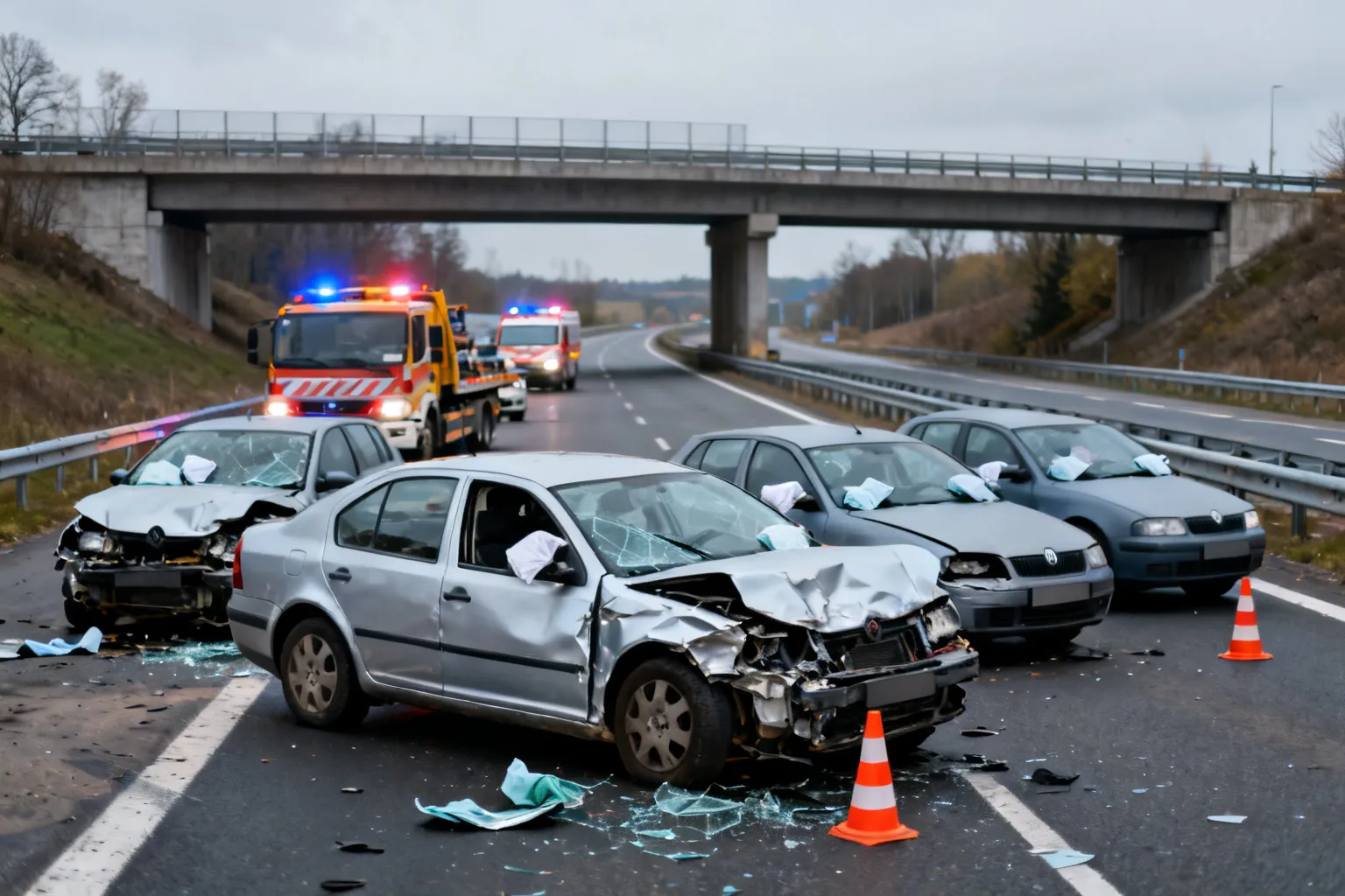 Karambol A4 Kraków 10 września — pięć samochodów zderzyło się pod miastem