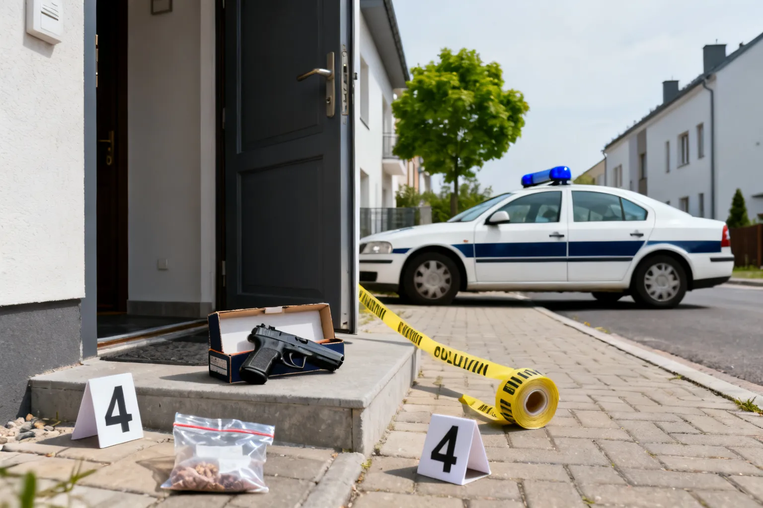 Narkotyki i nielegalna broń w domu w Krzeszowicach