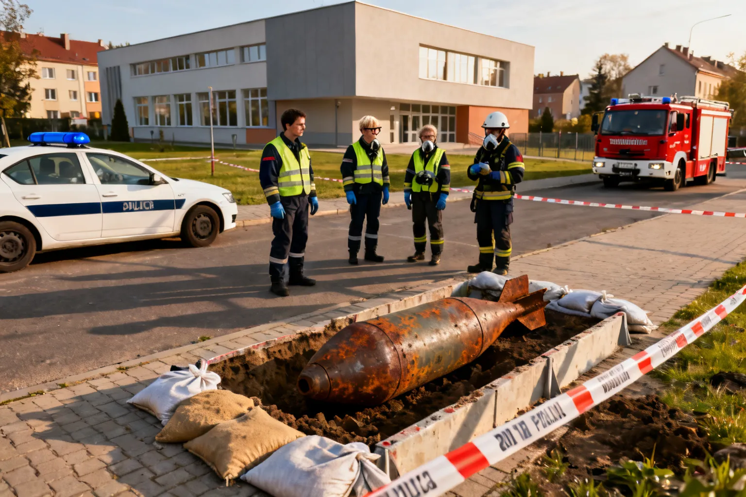 Niewybuchy z II wojny znalezione przy szkole w Nowym Sączu