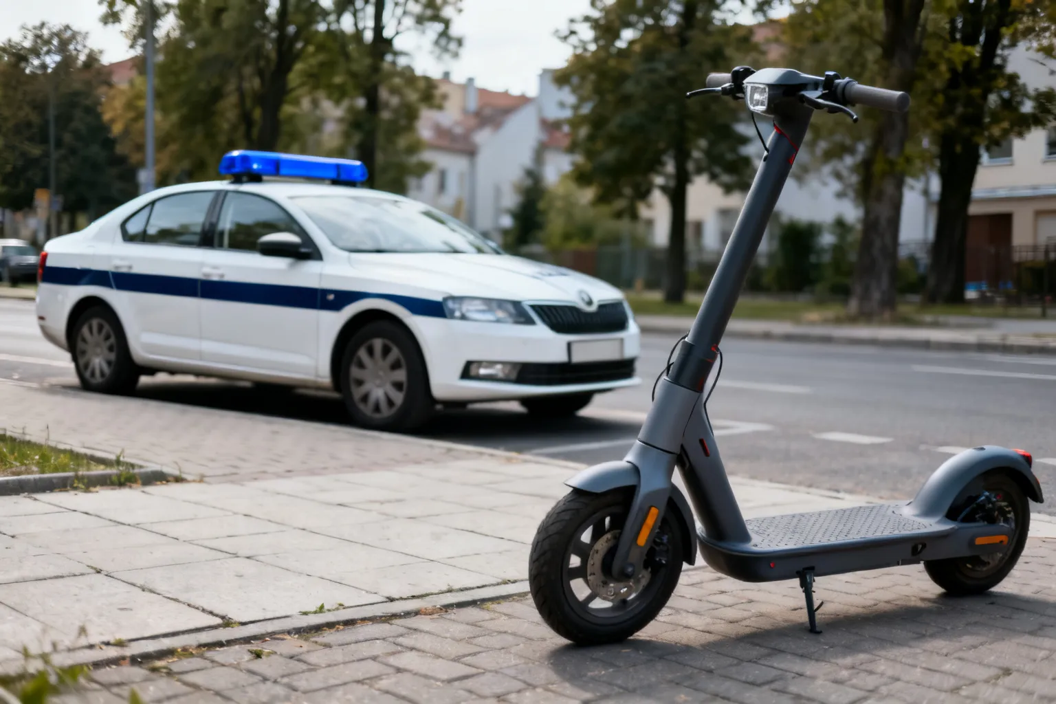 Pojazd przypominający hulajnogę w Chrzanowie osiągał 99 km/h