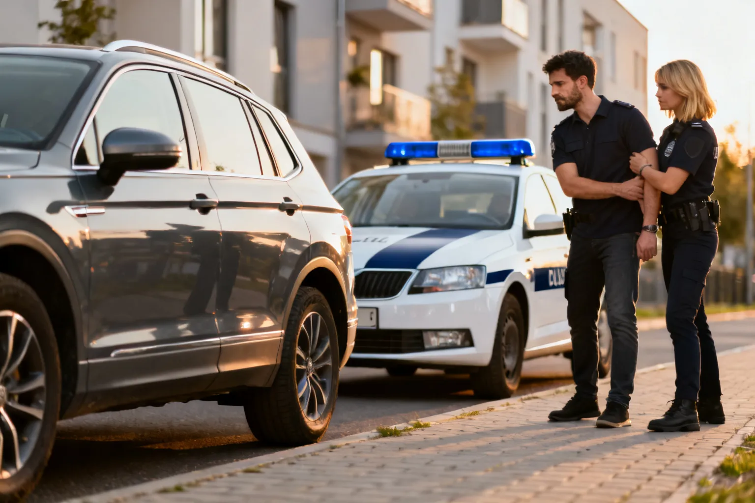 Zatrzymano podejrzanego o kradzież Dodge skradzionego w Balicach