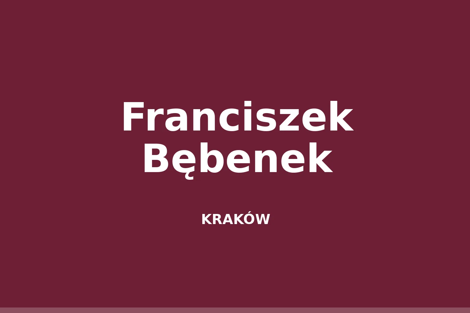 Franciszek Bębenek