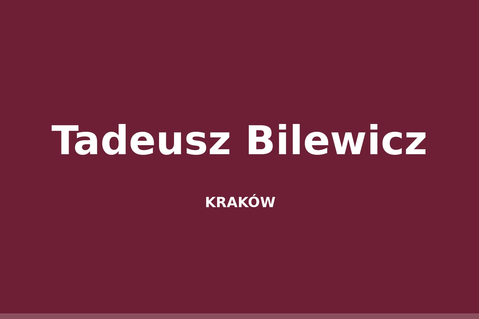 Tadeusz Bilewicz