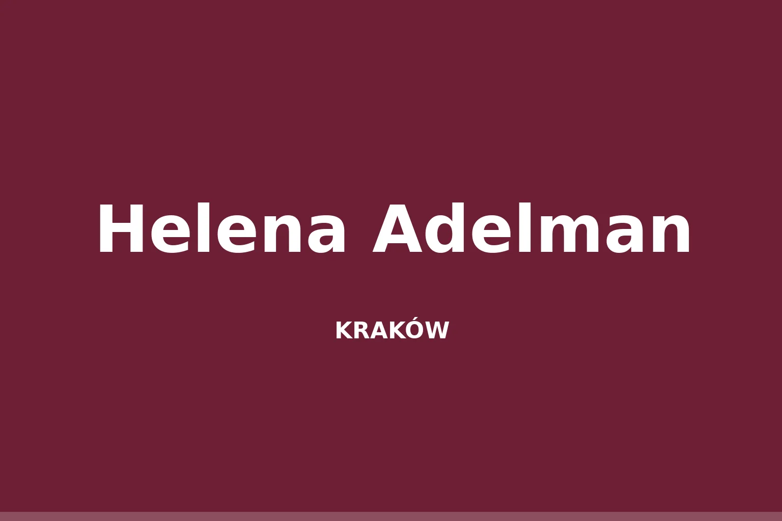 Helena Adelman