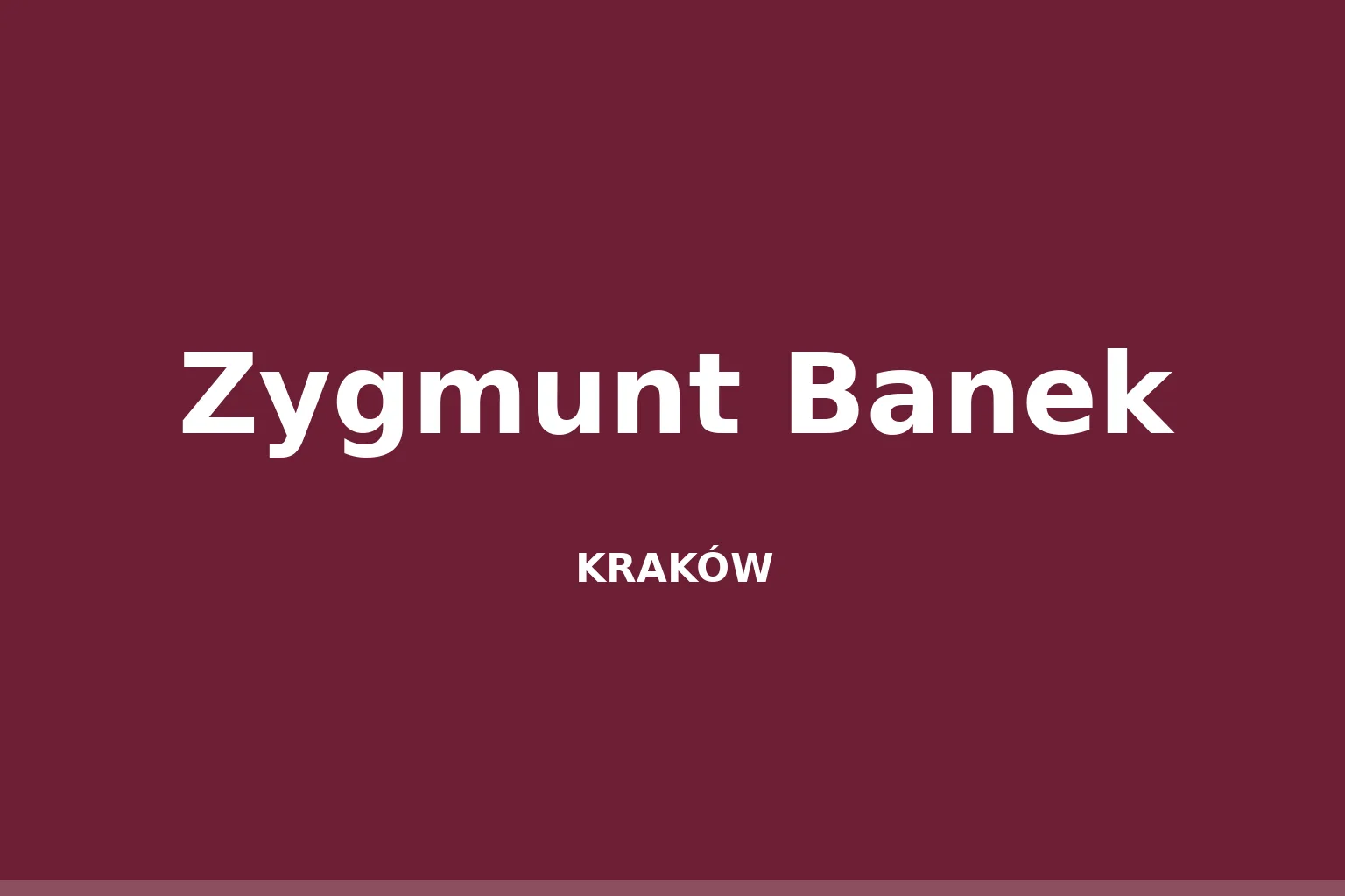 Zygmunt Banek
