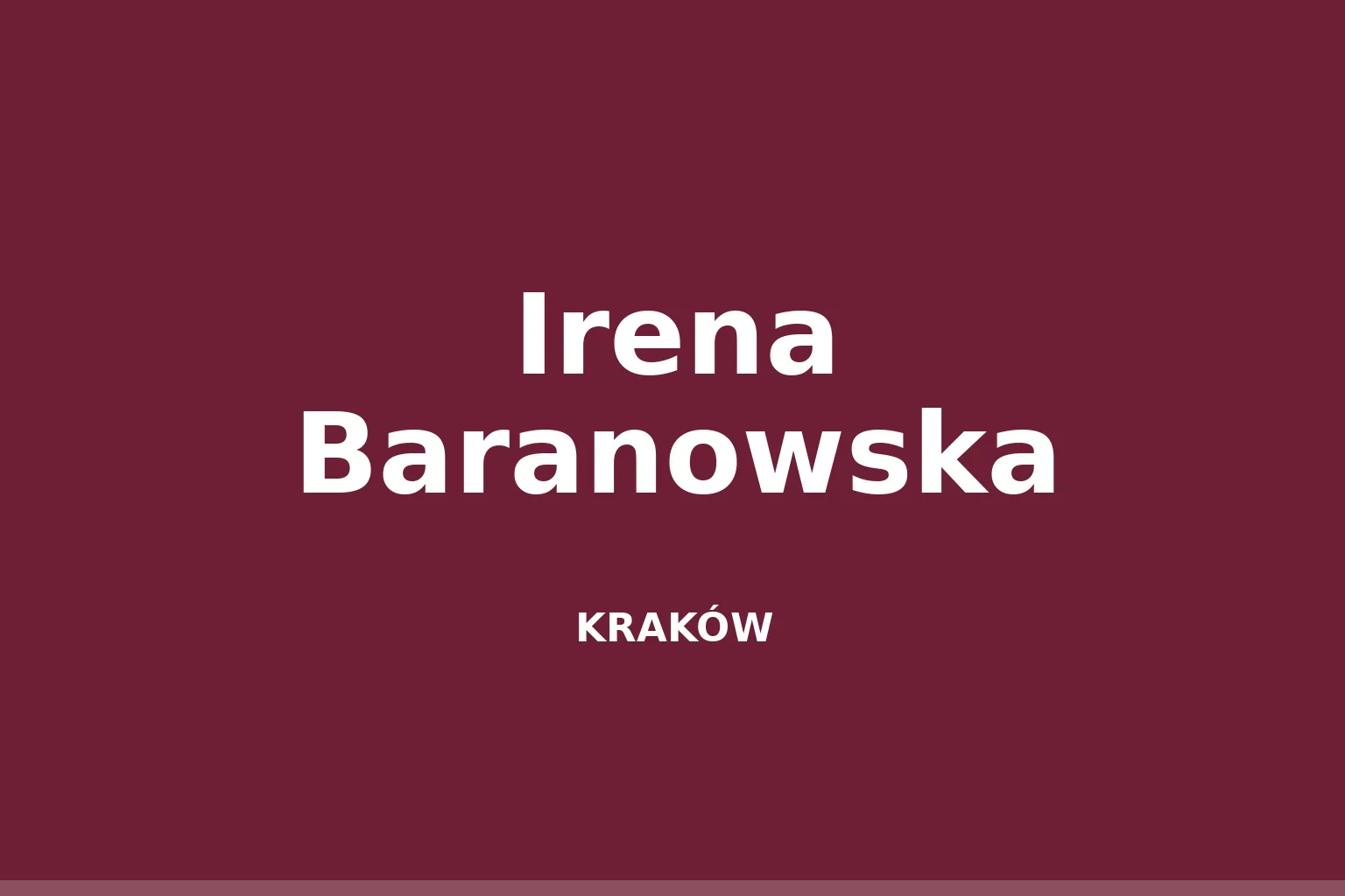 Irena Baranowska