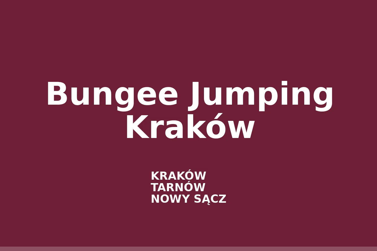 Bungee Jumping Kraków