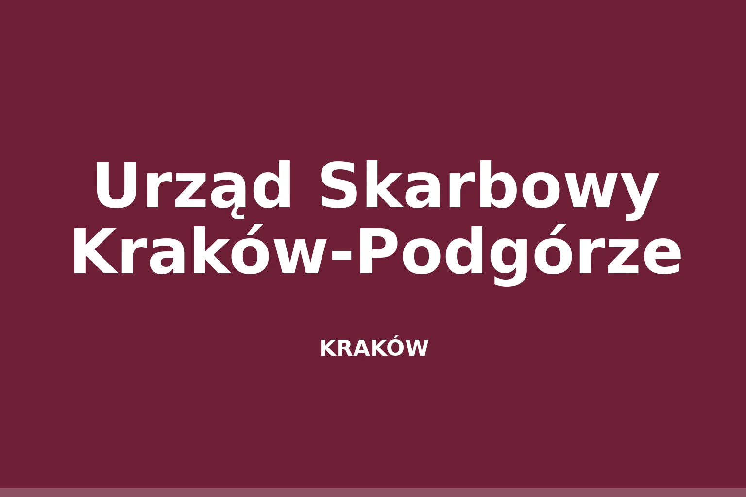 Urząd Skarbowy Kraków-Podgórze