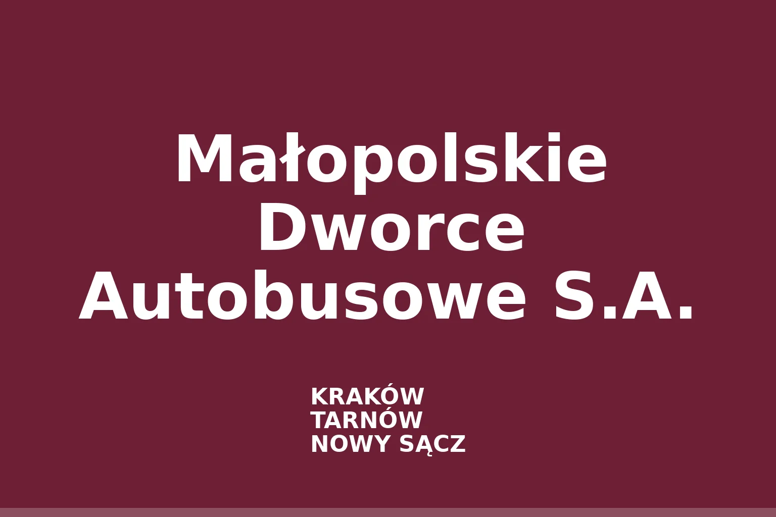 Małopolskie Dworce Autobusowe S.A.