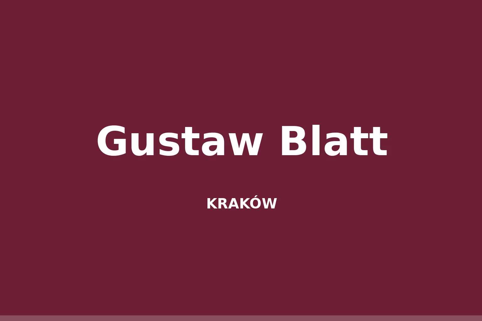 Gustaw Blatt